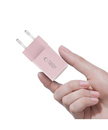 Tech-Protect NCM33W 2-port PD33W/QC3.0 wall charger - pink
