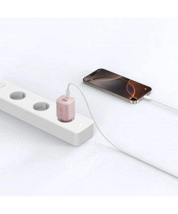 Tech-Protect NCM33W 2-port PD33W/QC3.0 wall charger - pink
