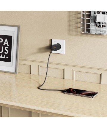 Tech-Protect NCM33W 2-port PD33W/QC3.0 wall charger - black
