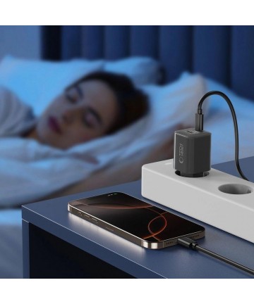 Tech-Protect NCM33W 2-port PD33W/QC3.0 wall charger - black