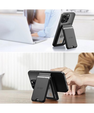 Tech-Protect MagWallet Stand MagSafe Universal Case - Black