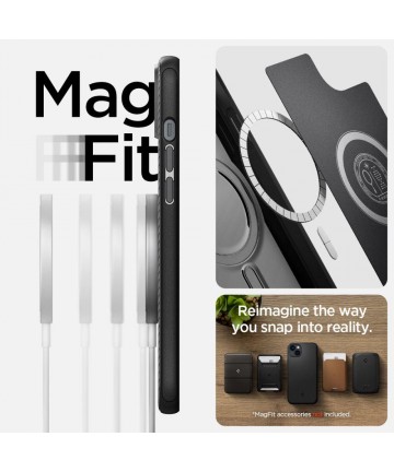 Spigen Mag Armor iPhone 14 Plus Case - Matte Black