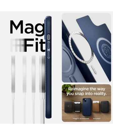 Spigen Mag Armor iPhone 14 Plus Case - Blue