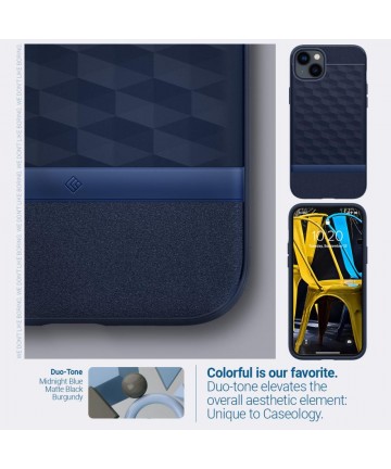 Caseology Parallax Mag Case with MagSafe for iPhone 14 Plus - Navy