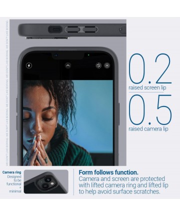 Caseology Skyfall iPhone 14 Plus Case - Matte Black