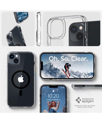 Spigen Ultra Hybrid Mag Case with MagSafe for iPhone 14 Plus - Clear Black