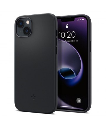 Spigen Silicone Fit Mag Case with MagSafe for iPhone 14 Plus - Black