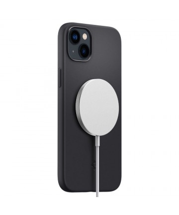 Spigen Silicone Fit Mag Case with MagSafe for iPhone 14 Plus - Black