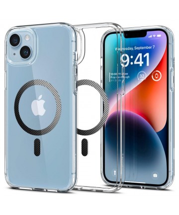 Spigen Ultra Hybrid Mag Case with MagSafe for iPhone 14 Plus - Clear Gray