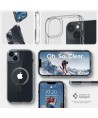 Spigen Ultra Hybrid Mag Case with MagSafe for iPhone 14 Plus - Clear Gray