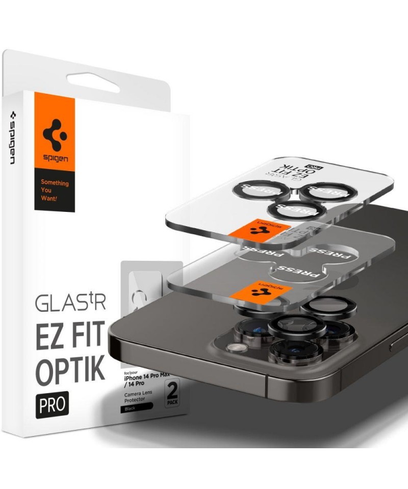 Spigen Glas.tR EZ Fit Optik Camera Protector for iPhone 14 Pro / Pro Max / 15 Pro / Pro Max / 16 Pro / Pro Max 17 Pro / 17 Pro M