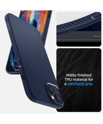 Spigen Liquid Air Case for iPhone 14 Plus - Blue