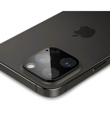 Spigen Optik.tR Camera Protector for iPhone 14 Pro / Pro Max / 15 Pro / Pro Max / 16 Pro / Pro Max - Black 2 pcs.