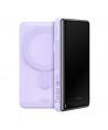Baseus Magnetic Bracket Wireless Fast Charge Power Bank 10000mAh 20W Purple（With Xiaobai series fast charging Cable Type-C to Ty