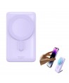 Baseus Magnetic Bracket Wireless Fast Charge Power Bank 10000mAh 20W Purple（With Xiaobai series fast charging Cable Type-C to Ty