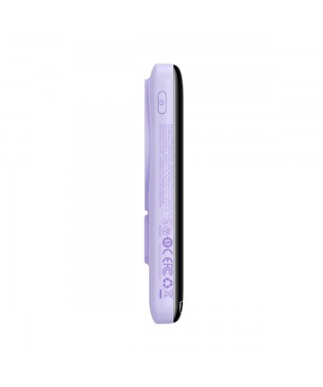 Baseus Magnetic Bracket Wireless Fast Charge Power Bank 10000mAh 20W Purple（With Xiaobai series fast charging Cable Type-C to Ty