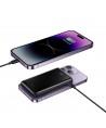 Baseus Magnetic Bracket Wireless Fast Charge Power Bank 10000mAh 20W Purple（With Xiaobai series fast charging Cable Type-C to Ty