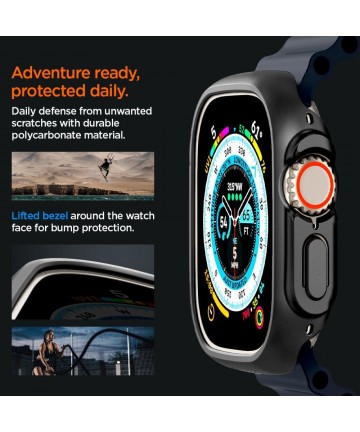 Spigen Thin Fit Case for Apple Watch Ultra (49mm) - Black