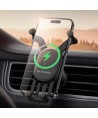 Baseus car holder with built-in 15W inductive charger for air vent black