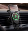 Baseus car holder with built-in 15W inductive charger for air vent black