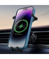 Baseus car holder with built-in 15W inductive charger for air vent black