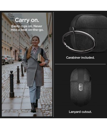 Spigen Urban Fit Case for Apple AirPods Pro 1 / 2 - Black