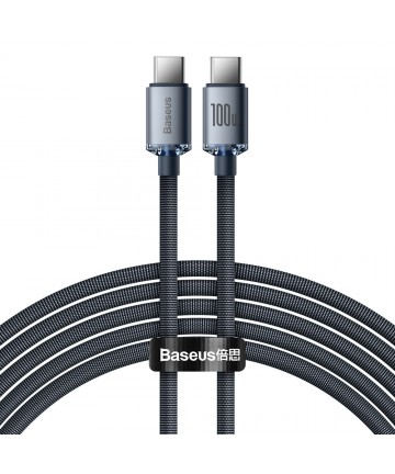  Baseus Crystal Shine Series cable USB cable for fast charging and data transfer USB Type C - USB Type C 100W 2m black (CAJY000701)