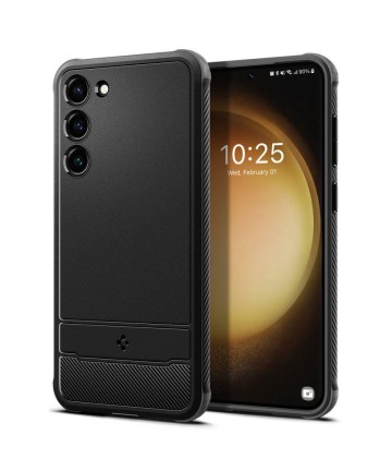Spigen Rugged Armor Case for Samsung Galaxy S23 - Matte Black