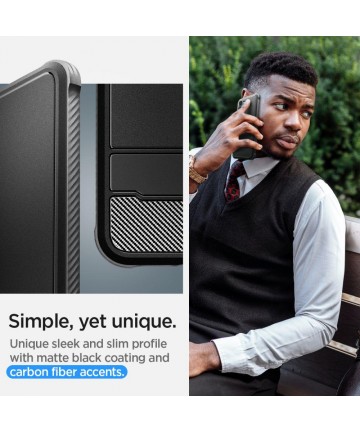 Spigen Rugged Armor Case for Samsung Galaxy S23 - Matte Black