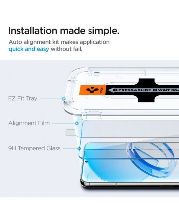 Spigen Glas.tR EZ Fit tempered glass for Samsung Galaxy S23+ - 2 pcs.