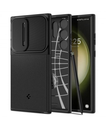 Spigen OPTIK ARMOR GALAXY S23 ULTRA BLACK