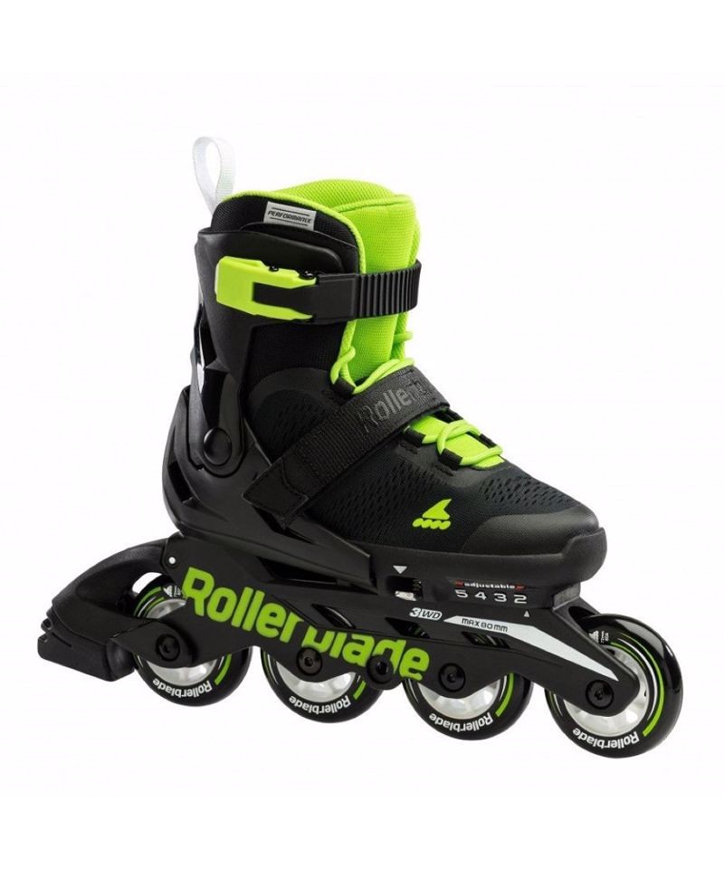 ROLLERBLADE Microblade Αυξομειούμενα Πατίνια - Black/Green