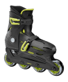 Roces Orlando 4.0 Inline Skates με Προστατευτικά και Κράνος, Μαύρο Λάιμ