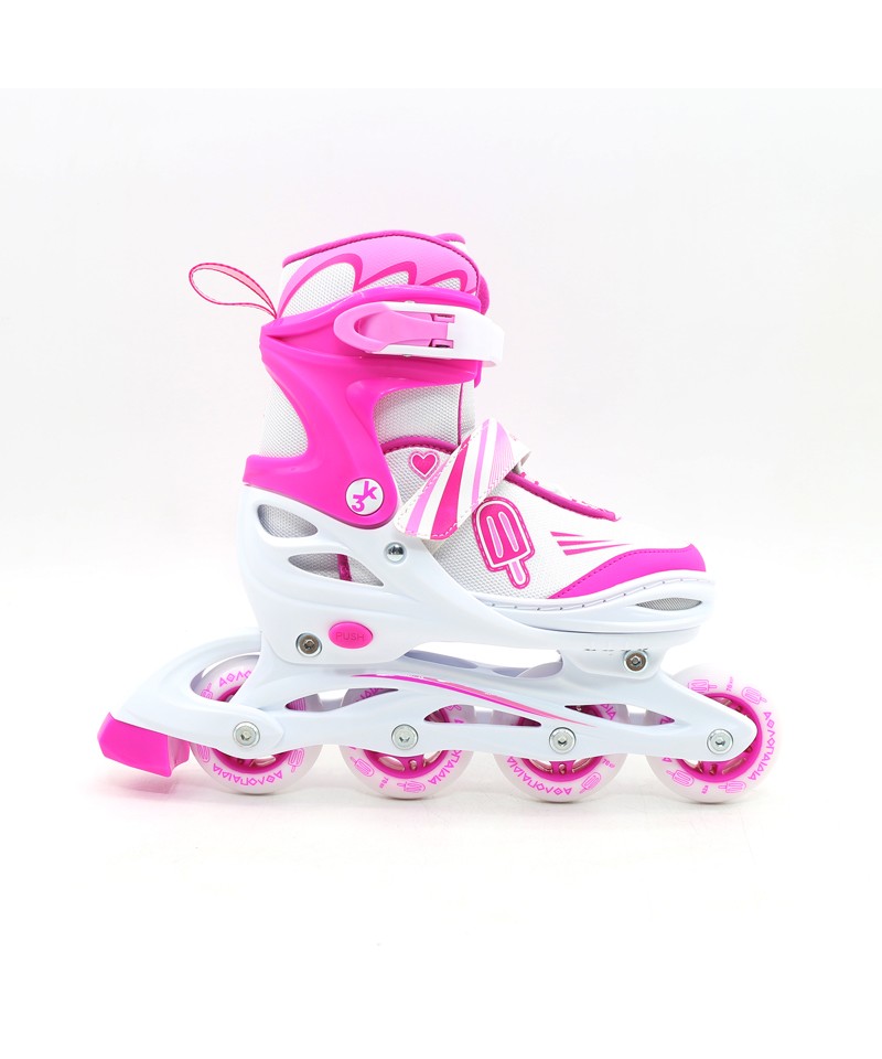 Αθλοπαιδιά Αυξομειούμενα Inline/Roller Skates/Παγοπέδιλα, 3 σε 1, για Κορίτσια
