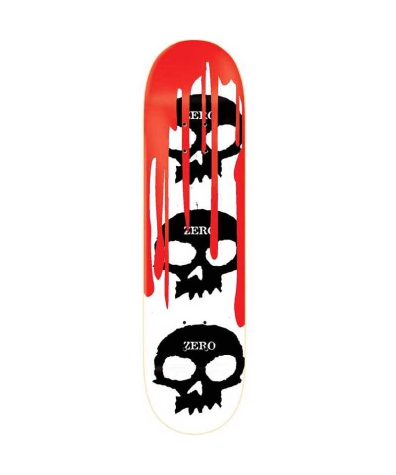 Deck Zero 3 Skull Blood  - White