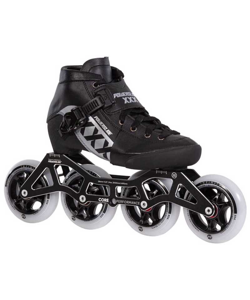 POWERSLIDE 3X Black Ρυθμιζόμενα Πατίνια - Μαύρο