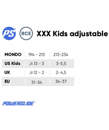 POWERSLIDE 3X Gold Αυξομειούμενα Πατίνια - Χρυσό