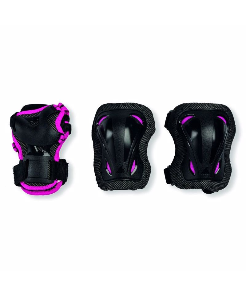 ROLLERBLADE Παιδικά Προστατευτικά Junior 3pack για κορίτσι - Μαύρο/Ροζ