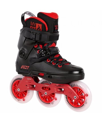 POWERSLIDE Next Black Red 110 Urban Πατίνια - Μαύρο/Κόκκινο