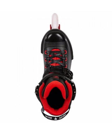 POWERSLIDE Next Black Red 110 Urban Πατίνια - Μαύρο/Κόκκινο