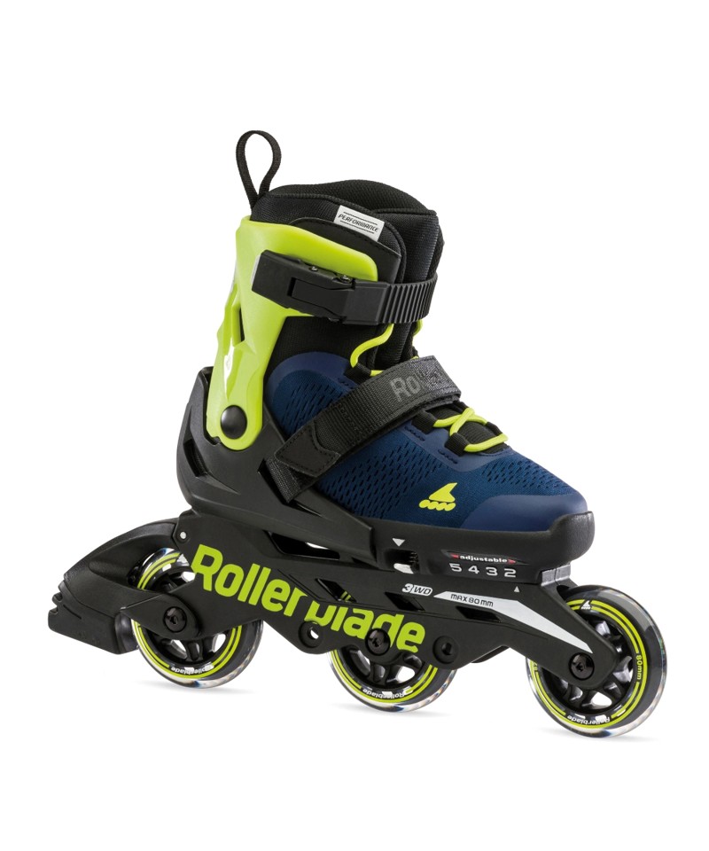 ROLLERBLADE Microblade 3WD Αυξομειούμενα Πατίνια - Blue royal/Lime