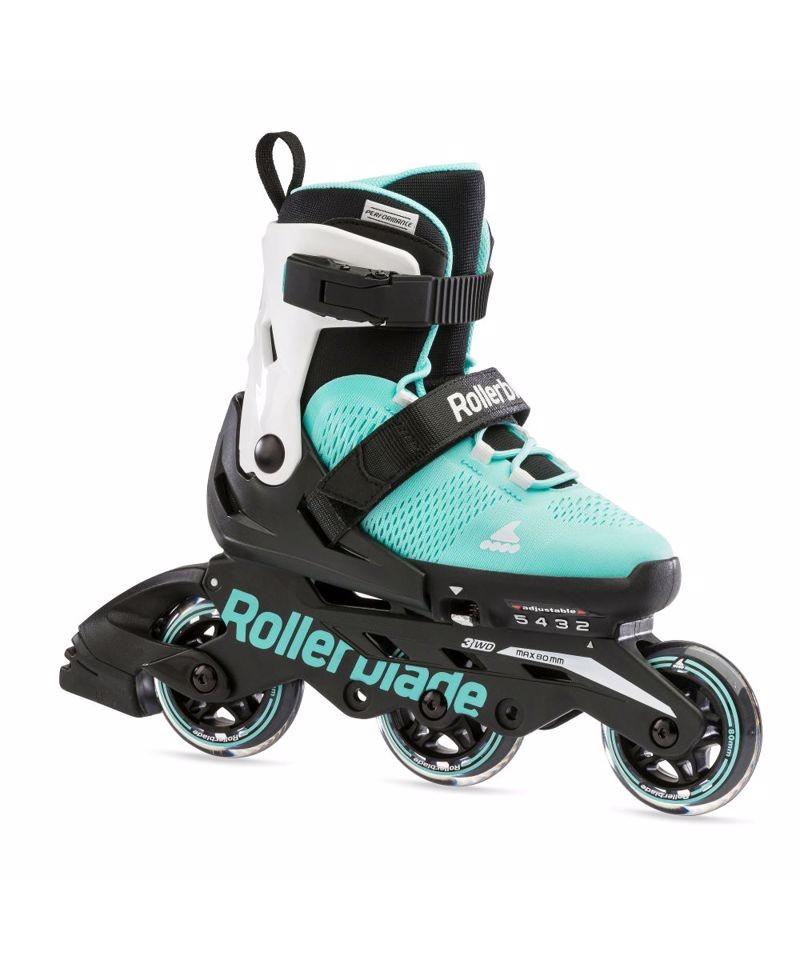 ROLLERBLADE Microblade 3WD Αυξομειούμενα Πατίνια - Aqua/White