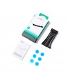 Joyroom JR-ZS422 Cable Organizer Silicone Headband with Magnet, Set of 6 - Black