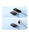 Joyroom JR-PBF18 22.5W 10000mAh Powerbank with Built-in Lightning Cable + USB-C Cable 0.25 cm - Black