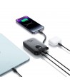 Joyroom JR-PBF18 22.5W 10000mAh Powerbank with Built-in Lightning Cable + USB-C Cable 0.25 cm - Black