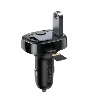 Bluetooth transmitter / car charger Baseus S-09A (Overseas Edition) - black