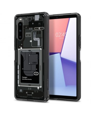 Spigen Ultra Hybrid Case for Sony Xperia 10 V - Dark Gray (Zero One Pattern)