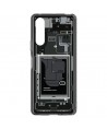 Spigen Ultra Hybrid Case for Sony Xperia 10 V - Dark Gray (Zero One Pattern)