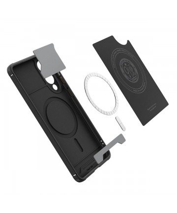 Spigen Core Armor Mag Case with MagSafe for Samsung Galaxy S25 Edge - Black