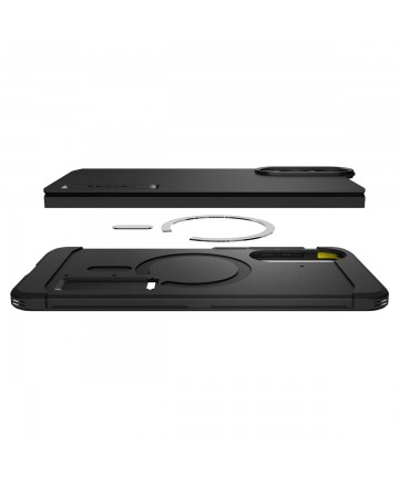 Spigen Tough Armor MagSafe case for Samsung Galaxy S25 Edge - black